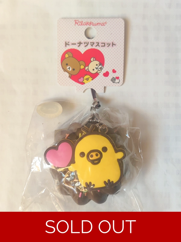 San-x Rilakkuma Kiirotori Squishy Doughnut Strap